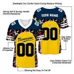 personalized michigan wolverines brushstroke xs maize black jersey best selling
