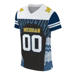 personalized michigan wolverines tire arrows blue black white jersey best selling