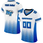 personalized middle tennessee blue raiders halftone sweep white black jersey best selling