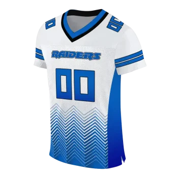 personalized middle tennessee blue raiders halftone sweep white black jersey fashion forward