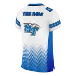 personalized middle tennessee blue raiders halftone sweep white black jersey best selling