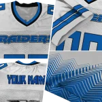 personalized middle tennessee blue raiders halftone sweep white black jersey best selling