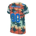 personalized middle tennessee blue raiders horizon palm sunset jersey best selling