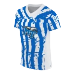 personalized middle tennessee blue raiders stripe splatter blue jersey best selling