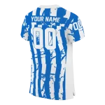 personalized middle tennessee blue raiders stripe splatter blue jersey best selling