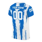 personalized middle tennessee blue raiders striped texture blue jersey best selling