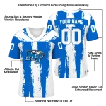 personalized middle tennessee blue raiders striped texture blue jersey best selling