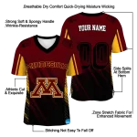 personalized minnesota golden gophers halftone flow maroon black jersey best selling