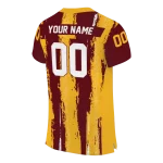 personalized minnesota golden gophers striped texture maroon jersey best selling