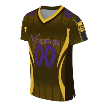 personalized minnesota vikings dynamic dots gold jersey fashion forward