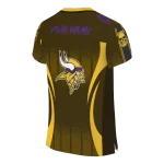 personalized minnesota vikings dynamic dots gold jersey best selling