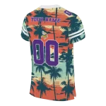 personalized minnesota vikings horizon palm sunset jersey best selling