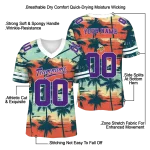 personalized minnesota vikings horizon palm sunset jersey best selling