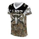 personalized mississippi state bulldogs antler skull camouflage hunting jersey best selling