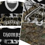 personalized mississippi state bulldogs antler skull camouflage hunting jersey best selling