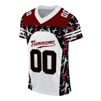 personalized mississippi state bulldogs brushstroke xs white black jersey fashion forward