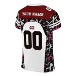 personalized mississippi state bulldogs brushstroke xs white black jersey best selling