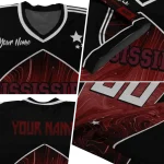 personalized mississippi state bulldogs halftone slant maroon black jersey best selling