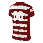 personalized mississippi state bulldogs layered grids maroon jersey best selling