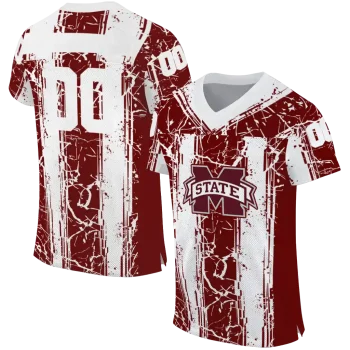 personalized mississippi state bulldogs rugged stripes maroon jersey best selling