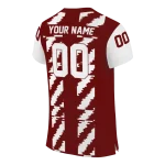 personalized mississippi state bulldogs stripe block maroon jersey best selling