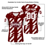 personalized mississippi state bulldogs stripe block maroon jersey best selling