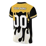 personalized missouri tigers dripping flames black white jersey best selling