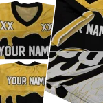 personalized missouri tigers dripping flames black white jersey best selling