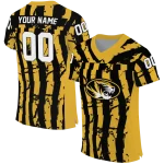 personalized missouri tigers stripe splatter black jersey best selling