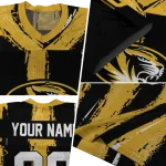 personalized missouri tigers striped texture black jersey best selling