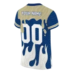personalized navy midshipmen dripping flames blue white jersey best selling