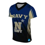 personalized navy midshipmen halftone flow blue black jersey best selling