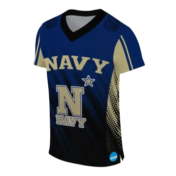 personalized navy midshipmen halftone flow blue black jersey fashion forward