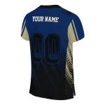 personalized navy midshipmen halftone flow blue black jersey best selling