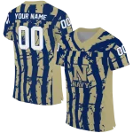 personalized navy midshipmen stripe splatter blue jersey best selling