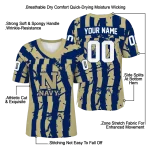 personalized navy midshipmen stripe splatter blue jersey best selling