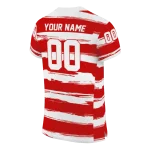 personalized nc state wolfpack art stripe red jersey best selling