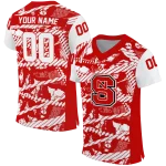 personalized nc state wolfpack camo shatter red jersey best selling