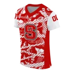 personalized nc state wolfpack camo shatter red jersey best selling