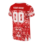 personalized nc state wolfpack mirrored pattern red jersey best selling