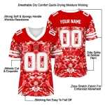 personalized nc state wolfpack mirrored pattern red jersey best selling
