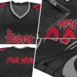 personalized nebraska cornhuskers dynamic dots black jersey best selling