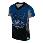 personalized nevada wolf pack halftone flow blue black jersey best selling
