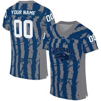 personalized nevada wolf pack stripe splatter blue jersey best selling