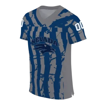 personalized nevada wolf pack stripe splatter blue jersey fashion forward