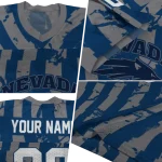 personalized nevada wolf pack stripe splatter blue jersey best selling