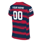personalized new england patriots art stripe blue jersey best selling