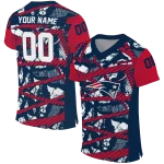 personalized new england patriots camo shatter blue jersey best selling