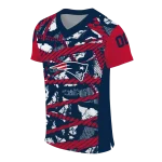 personalized new england patriots camo shatter blue jersey best selling