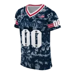 personalized new england patriots camouflage abstract blue jersey best selling